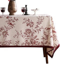 ISAENNE Designer French Square Small Classic Tablecloth,55"x55" by Isaennehomedecoration