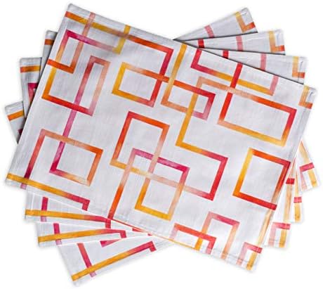 Maison d' Hermine Placemats Set of 4 Reusable 100% Cotton (13"x19") by MaisondHermine
