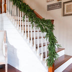 72" Real Touch Norfolk Pine Garland Realistic 6ft, Christmas Garland for Mantle, Stairs, Fireplace, Soft and Bendable Real Touch Garland Christmas Greenery, Evergreen Christmas Garlands by VitaDomi