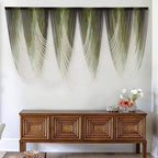 Macrame Wall Hanging Dip-Dyed Green Fiber Art Boho Wall Decor 57" W*41" L by IOWER
