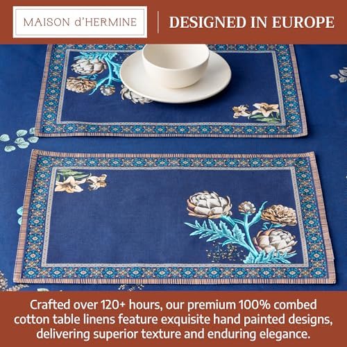 Maison d' Hermine Placemats Set of 4 Reusable 100% Combed Cotton (13"x19") - Image 3