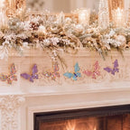 Yuntau 8 Pcs Crystal Christmas Hanging Ornaments, Butterfly - Image 5