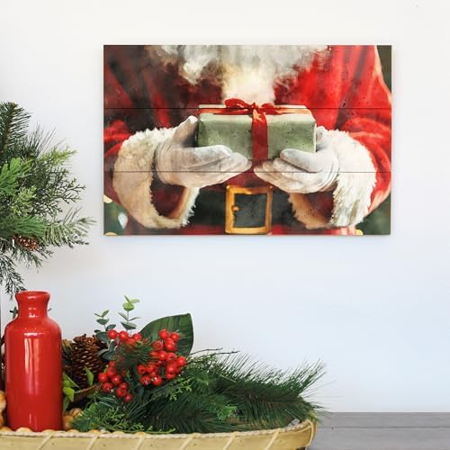 Simply Said, INC Santa Claus Present Rustic Pallets 16 x 10.5 inch Wood Sign, Christmas Winter Decor Art, Made in USA, RUS1568 - Image 4