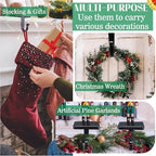 Tandefio 8 Pcs Christmas Stocking Holders for Mantle, Black - Image 5