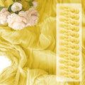 12Pack Light Yellow Cheesecloth Table Runners 10FT Table Runner by Unknown