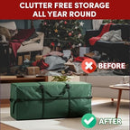 Christmas Tree Storage Bag- For up to 7.5FT Artificial Trees- Quality Green Canvas & Binding Straps- Protects Holiday Decorations by Tiny Tim Totes - Image 5