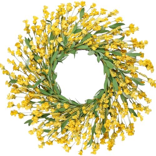 Artgar Front Door Wreath 26 Inch Spring/Summer Wreaths for Front Door by ArtgarArtificialPlantDecorations