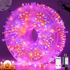 JMEXSUSS 400LED Orange and Purple Halloween Lights Indoor Outdoor by JMEXSUSS