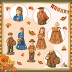 Thyle 4 Pcs Vintage Fall Figurines Decorations for Home - Image 4