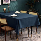 BALCONY & FALCON Rectangle Table Cloth Waterproof Navy 55"x71" - Image 2