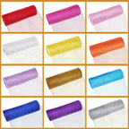 Timgle 12 Rolls Easter Deco Mesh Ribbon for Wreath Making 6 Inch x 30 Feet Each Roll Poly Metallic Foil Deco Mesh Ribbons for DIY Crafts Easter Christmas Spring Summer Party Decor(Modern Color) - Image 6