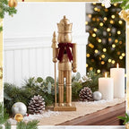 Blosssound 15" Gold Christmas Nutcracker Decor Neutral Figurine, King - Image 3