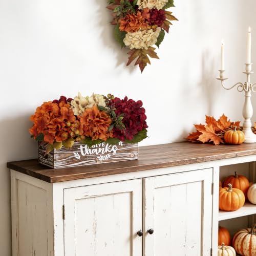 Fall Centerpiece for Table Fall Fake Flower in Pot Fall Floral Arrangement - Image 4