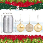 TranquilBliss Christmas Ball Ornaments, 48-Pack, 2.5-Inch, Champagne - Image 3
