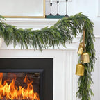 2Pcs 6Ft Christmas Norfolk Pine Garlands, Realistic Faux Greenery Garlands by NNG