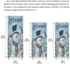 Pfrewn Christmas Decorations Door Cover Winter Snowman Cute Blue Birds Front Door Backdrop Banner Winter Holiday Garage Door Sign for Home Indoor Outdoor Party Supplies 36x98 in - Image 3