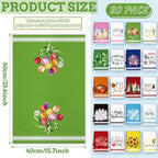 FuWeave Classic 20 Pcs Seasonal Holiday Kitchen Hand Towels Set - Image 3