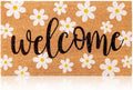 Hello Spring Coir Doormat, Welcome Daisy Doormat, Spring Front Door Mat, Housewarming Gift, Coir Coconut Husk Front, Seasonal Spring Daisy Floor Rug for Indoor Outdoor, 17x29 Inch (Daisy) by ZhowHoHo