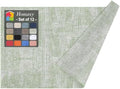 Homaxy PU Faux Leather Placemats for Dining Table, Set of 12, Grass Green by Homaxy