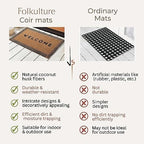 Folkulture Door Mat, Welcome Mat, Welcome Matt Outdoor Doormats - 16" x 28" - Image 6