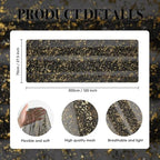 Artoid Mode Black Gold Gauze Table Runner 120 Inch 10Pcs, Glitter Metallic Foil Sheer Dining Wedding Anniversary Holiday Birthday Table Decor for Home Party - Image 7