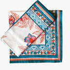 FINGERCRAFT Cloth Napkins Set of 12 Cotton Linen, 20x20 Inch, Garland - Image 2