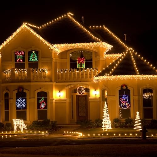 TRWYMZ Christmas Decorations - 16" Christmas Window Silhouette Lights - Image 4