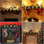 Hicarer 5 Pcs Christmas Stocking Holder Set Mantel Nativity Scene Desktop - Image 7