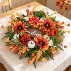 24 Inch Fall Wreaths for Front Door Outdoor, Autumn Wreath for Thanksgiving - Image 5