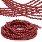 ZenNex 65.6 Ft Christmas Wooden Bead Garland 2 Pcs Long Bead String,Drakred by Unknown