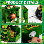 YIYA 3 Pcs Ireland St Patricks Day Decorations Train Figurine with Lighted Leprechaun Irish Resin Tabletop Centerpiece Decor for Home Tiered Tray Decor - Image 4