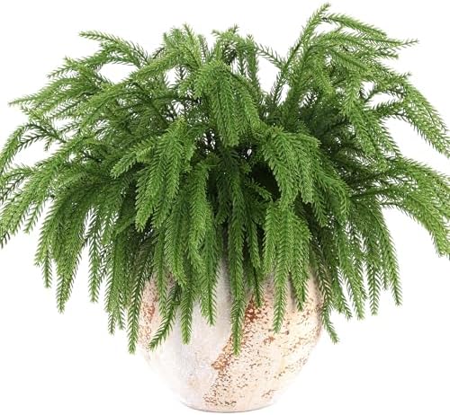Rowfad Christmas Norfolk Pine Picks Artificial Greenery Branches, 100 Pcs - Image 7