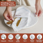 Maison d' Hermine Cloth Napkins Set of 4 Reusable 100% Cotton (20" x 20") - Image 4