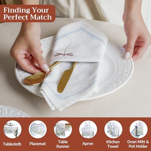 Maison d' Hermine Cloth Napkins Set of 6 Reusable 100% Cotton (20" x 20") - Image 4