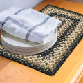 Homespice Kilimanjaro Jute Braided Table Mats, Rect 10x15 Set of 4 by Homespice