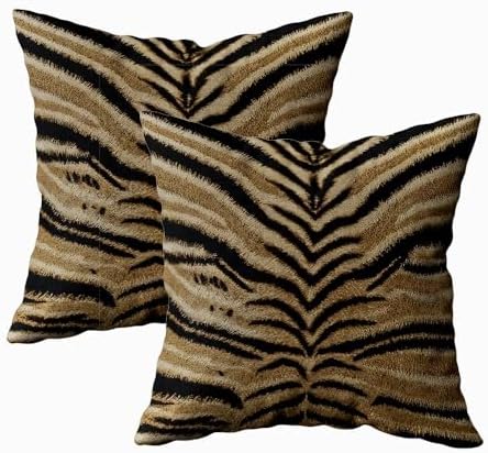 TOMWISH Animal Skin Pattern Print Throw Pillow Covers 26x26 in Set of 2 by HOMEDECOR
