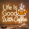 Coffee Bar Neon Sign Latte LED Night Light Wall Decor for Cafe Shop by ineonlife