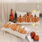 Fall Pillow Covers 12x20 Set of 2 Halloween Decor Orange Pumpkin - Image 5