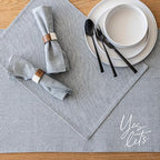 Over&Back 18x108 Woven Chambray Cotton Table Runner - Washable Table Runners for a Custom Home Decor Tablescape - Coffee Table, Dinner Table, Living Room - Blue - Image 6