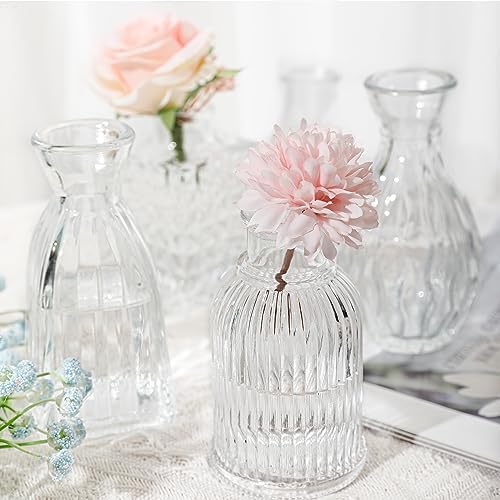 Glass Bud Vase Set of 32 Pcs, Small Glass Vases for Flowers - Image 6