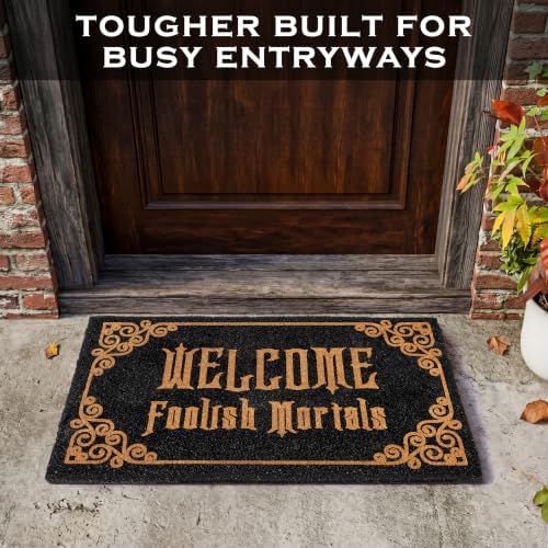 Welcome Foolish Mortals Doormat 30x17 Inch Haunted Mansion Welcome Mat Coir - Image 4