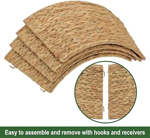 CENBOSS Rattan Christmas Tree Collar, Natural, 35 inch - Image 4