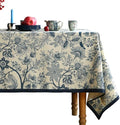 ISAENNE Designer Vintage Rectangular Elegant Tablecloth,110"x63" by Isaennehomedecoration