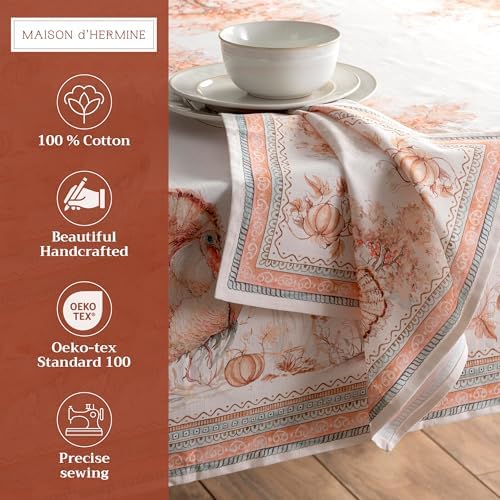 Maison d' Hermine Cloth Napkins Set of 4 Reusable 100% Cotton (20" x 20") - Image 2