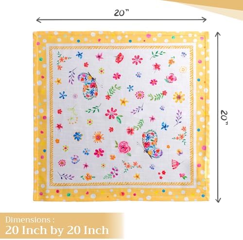 Maison d' Hermine Cloth Napkins Set of 4 Reusable 100% Cotton (20" x 20") - Image 4