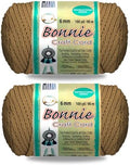 Pepperell Bonnie Braid Macrame Cord | 6mm x 100yd Tan (Value 2-Pack) | Twisted Polypropylene Cord for DIY Crafts, Plant Hangers, Wall Hangings, Crochet & Macrame | Long-Lasting, Vibrant Color by PepperellCrafts