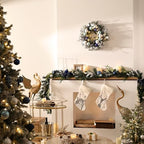 Valery Madelyn 20" Pre-Lit Christmas Wreath for Front Door with Lights - Image 2