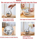 Set of 6 Bling Vases - Round Golden, Silver & Rose Gold Table Vase - Party & Wedding Centerpiece (Gold, X-Large) - Image 4