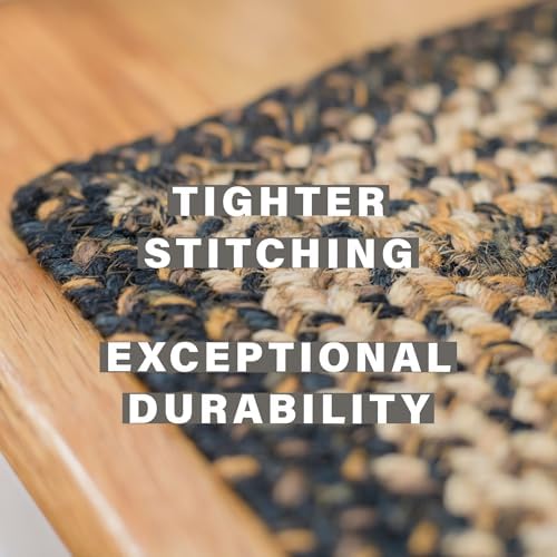 Homespice Kilimanjaro Jute Braided Stair Treads, Rect 8x28 Set of 13 - Image 4