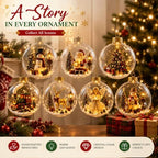 Glowing Christmas Story Ornament Light-up Mini Holiday Scene (6PCS) - Image 3